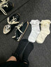 內小伴5雙裝白色蕾絲襪子女花邊中筒襪日系洛麗塔公主襪Lolita長(cháng)筒襪 曬單實(shí)拍圖