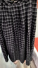 茵曼（INMAN）茵曼復古磨毛格子百褶半身裙2025秋女裝新款高腰A字裙 灰黑格子 L 曬單實(shí)拍圖