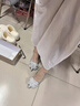ZHR送女友高跟鞋女細(xì)跟尖頭氣質(zhì)淺口單鞋女蝴蝶結(jié)婚鞋 Y716 銀色 37 曬單實(shí)拍圖