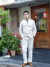 倉石一樹(shù) KAZUKI KURAISHI老錢(qián)風(fēng)美式直筒褲松緊腰男2025年秋冬新款重磅純棉柔軟白色休閑褲 白色 XL 180/82A 曬單實(shí)拍圖