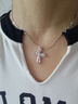 七度（SEVEN DEGREE）S925銀項鏈女水晶十字吊墜鎖骨鏈甜酷風(fēng)高級感輕奢教師節禮物正品 曬單實(shí)拍圖