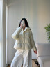 坦博爾【熱銷(xiāo)60萬(wàn)件】泡芙短款可脫卸帽羽絨服女冬季面包服保暖外套520D 奶芙米 M (165) 曬單實(shí)拍圖
