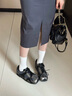 圖維奇 TUVIC品牌瑪麗珍德訓鞋女2025夏季新款芭蕾風運動休閑女鞋法式透氣鞋子 銀黑色-春秋款 6399 37 曬單實拍圖