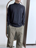 KOLON SPORT/可隆戶外吸濕速干T恤 男子S-FUNCTIONAL半拉鏈長袖內(nèi)搭 LHZT5AN023-BK 黑色 XL 180/100A 曬單實拍圖