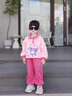 G.DUCKKIDS小黃鴨女童春裝套裝2025新款洋氣兒童裝女孩衣服秋季寶寶運動衛(wèi)衣 粉色庫洛米撞色【春秋款】 130 建議120-125cm5-6歲 曬單實拍圖
