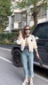 伊薇衣短款棒球服小個子外套字母新款2025春秋新款休閑百搭女士夾克上衣 百搭外套-米白色 M 100-115斤 曬單實拍圖