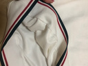 花花公子（PLAYBOY）衛(wèi)衣男春秋季新款潮牌時(shí)尚圓領(lǐng)寬松長袖t恤男士純色百搭上衣男裝 白色 M 曬單實(shí)拍圖