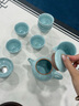 講茗堂天青汝窯茶具套裝送禮品物長輩領(lǐng)導(dǎo)客戶男士生日升職退休喬遷 CL中國汝瓷禮盒汝窯茶壺藍(lán) 曬單實(shí)拍圖