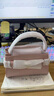 CHARLES&KEITH鱷魚紋凱莉包手提斜挎婚包包女包生日禮物CK2-50270880-1 Light Pink淺粉色（新色） S 曬單實拍圖