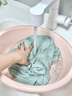 莎愛(ài)潔臉盆加厚塑料洗腳盆子廚房洗菜盆學(xué)生宿舍加大洗衣盆寶寶澡盆嬰兒 大號加厚pet懸掛省空間【櫻花粉】 曬單實(shí)拍圖