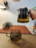 茶皇子泡茶壺茶水分離茶杯高硼硅玻璃茶壺茶具個(gè)人杯濾茶綠茶杯茶具套裝 香韻泡茶壺-煙灰色+4只品茗杯 曬單實(shí)拍圖