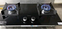 美的（Midea）燃?xì)庠铍p灶家用5.0KW大火力黑晶寬面板臺(tái)嵌兩用雙灶液化氣灶Q330 曬單實(shí)拍圖