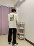 安踏（ANTA）小零感板鞋男鞋子秋季新款皮面防潑水2025耐磨休閑鞋輕便潮流男 黑/暗夜棕 42 曬單實(shí)拍圖