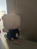 Hello Kitty三麗鷗毛絨玩具公仔布娃娃抱枕生日禮物 8寸坐姿KT-蝴蝶結款深藍 曬單實(shí)拍圖