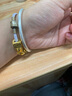老鳳祥古法銀手鐲素圈999足銀實(shí)心銀鐲子銀飾送女友老婆七夕節生日禮物 #58(約36g) 曬單實(shí)拍圖