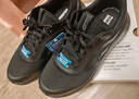 斯凱奇（Skechers）秋季緩震健步鞋網(wǎng)面透氣高彈鞋厚底耐磨休閑運動鞋 全黑色/BBK 41 曬單實拍圖