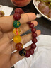 慈靈閣普陀山朱砂手串五路財(cái)神瑪瑙轉(zhuǎn)運(yùn)珠男女款本命年禮物朱砂手鏈 曬單實(shí)拍圖