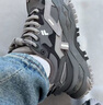 FILA FUSION斐樂(lè )潮牌女鞋BIANCO厚底潮鞋硬糖鞋跑步鞋 鍛鐵灰/黑舞鞋-FT 35.5 曬單實(shí)拍圖