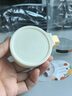 OEING德國喝中藥杯子耐高溫帶刻度牛奶咖啡分裝瓶防爆玻璃杯儲存罐 白色提手杯500ml一只裝 曬單實(shí)拍圖