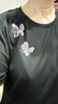 歌莉婭（GOELIA）【蝴蝶繡花】歌莉婭T恤女2025新款好看穿搭短袖上衣1E7R0B030 00B黑色 L 曬單實拍圖