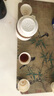 蘇氏陶瓷（SUSHI CERAMICS）描金羊脂玉瓷手抓壺快客杯旅行包茶具套裝J1034 曬單實(shí)拍圖