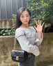 CinvaiKrose通勤包包女包2025年新款斜挎包女士單肩菱格鏈條包生日禮物送女友 黑色Black【小號】送女友老婆走心 曬單實(shí)拍圖