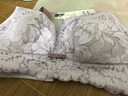都市麗人文胸薄款乳膠內衣無(wú)鋼圈超薄透氣蕾絲女士大胸顯小2B13A3 曬單實(shí)拍圖