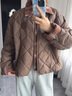 Teenie Weenie【趙露思同款】小熊女裝棉服2025秋季新款焦點(diǎn)巴恩夾克外套 深棕色 M 曬單實(shí)拍圖