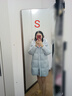 美力城中長(cháng)款羽絨服女新款鵝絨外套輕暖系列三防戶(hù)外運動(dòng)百搭109 冰川藍 S 曬單實(shí)拍圖