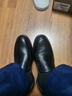 奧康（Aokang）官方男鞋 流行商務(wù)休閑皮鞋男士舒適百搭一腳蹬鞋子男黑41碼 曬單實(shí)拍圖