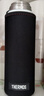 膳魔師（THERMOS）通用保溫杯套350 500 750毫升專(zhuān)用手提加厚壓紋純色水杯保護套 黑色 SYZ 500ml 曬單實(shí)拍圖