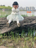 G.DUCKKIDS女童旗袍連衣裙春裝2025洋氣兒童國(guó)風(fēng)漢服寶寶春秋款公主紗裙 綠色 清雅國(guó)風(fēng)紗裙 120 曬單實(shí)拍圖