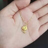 中國黃金（CHINA GOLD）足金5D硬金玫瑰之戀黃金吊墜送女友老婆七夕節(jié)情人節(jié)禮物 金重約0.6g【七夕禮盒】（贈(zèng)金色銀鏈） 曬單實(shí)拍圖