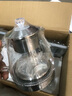 豐谷全自動上水電熱水壺 茶臺燒水壺 家用辦公嵌入式茶桌茶幾一體機(jī)茶具電茶爐套裝 1L （37*20cm）底部上水銀色-三件套 曬單實(shí)拍圖