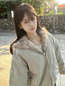 托瑪菲連帽毛領(lǐng)羽絨棉服女冬季2025新款棉衣棉襖學(xué)生短款派克服外套加厚 米灰色 S 曬單實(shí)拍圖