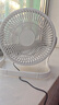 電風(fēng)扇家用桌面小風(fēng)扇臺扇USB直插電扇學(xué)生宿舍辦公室臺式桌面迷你小電扇學(xué)生宿舍床上小臺扇 8寸兩檔調節+延長(cháng)線(xiàn)（白色） 曬單實(shí)拍圖