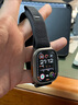 表帶哥適用蘋(píng)果手表表帶s10表帶高定款夏天夏季透氣9/8/7iwatch45/46/49MM/ultra2野徑尼龍表帶回環(huán)黑M/L 曬單實(shí)拍圖