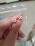 千葉珠寶黃金足金高級感鑲嵌鋯石泡泡耳釘百搭耳飾計(jì)價送女友生日禮物 金重約1.78g/黃金鑲鋯養(yǎng)耳針 足金耳釘/支持多退少補(bǔ) 曬單實(shí)拍圖