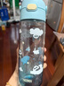 膳魔師（THERMOS）兒童水杯tritan直飲杯男女小學(xué)生開學(xué)必備小熊貓塑料水壺600ml藍(lán) 曬單實(shí)拍圖