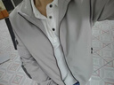 羅蒙（ROMON）夾克男秋季商務(wù)休閑外套戶外運(yùn)動(dòng)時(shí)尚百搭雙面穿上衣9866米白XL 曬單實(shí)拍圖