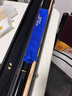 RILEY 英國Riley萊利中式黑八臺球桿桌球大頭手工分體通桿桿頭11.5 RB8-100-3/4分體+黑色桿盒 曬單實(shí)拍圖