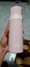 膳魔師（THERMOS）不銹鋼真空保溫杯FFM-350/500/501男女士子彈頭保冷學(xué)生直飲水杯 FFM-351-莫蘭迪嫩粉 曬單實(shí)拍圖