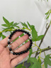 花有心柿潮酷高級感黑色十字架手鏈女款手串珠手鏈輕奢小眾精致手繩飾品 【黑色】花形十字架-透黑珠手鏈 曬單實(shí)拍圖