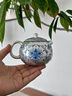 茶具套裝一壺二杯【青花鎏銀】茶壺茶杯高端商務(wù)送禮禮盒 鎏銀西施壺[纏枝蓮理]禮盒 曬單實(shí)拍圖