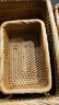 藤原香越南藤編收納筐復古收納籃收納盒籃子竹編藤條出口日本 小方筐三件套 曬單實(shí)拍圖
