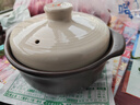 康舒砂鍋煲家用煲仔飯沙鍋陶瓷耐高溫干燒不裂煤氣灶專(zhuān)用煲湯砂鍋燉鍋 康舒耐熱棕米砂鍋適用2-4人 2.3L 曬單實(shí)拍圖