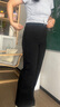 自巧小個(gè)子新復(fù)古回潮彈力微闊牛仔褲女2024新款長(zhǎng)褲高腰顯瘦喇叭褲 謐黑色 XS (2碼) 曬單實(shí)拍圖