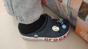 卡駱馳（CROCS）貝雅卡駱班兒童洞洞鞋沙灘鞋男女童包頭拖鞋/207018/207019 深藍色-410 28 (165mm) 曬單實(shí)拍圖