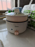 美的（Midea）電煮鍋 電火鍋 泡面鍋 宿舍小火鍋 蒸煮一體電蒸鍋 多功能鍋 MC-HGE2511【配帶蒸籠】3L 國(guó)家補(bǔ)貼 曬單實(shí)拍圖