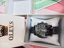 歐利時(shí)（OLEVS）瑞士認證男士手表男款全自動(dòng)機械表鏤空多功能防水石英腕表名十大 炫酷黑銀色【送豪禮+全國聯(lián)?！?曬單實(shí)拍圖